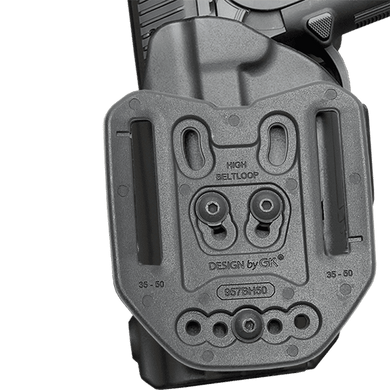 Кобура GK PRO HIGH-RIDE retention civilian Holster Glock 17/19 пластикова чорна