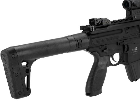 Пневматична гвинтівка Sig Sauer MPX AIR, кал. 177, під балон CO2 88GR, чорний